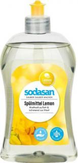 Tekutý prostriedok na riad citrón - Sodasan Obsah: 500 ml
