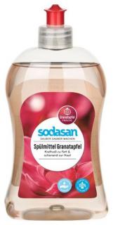 Tekutý prostriedok na riad granátové jablko - Sodasan Obsah: 500 ml