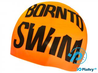 Reflexná plavecká čiapka BornToSwim Farba: oranžová