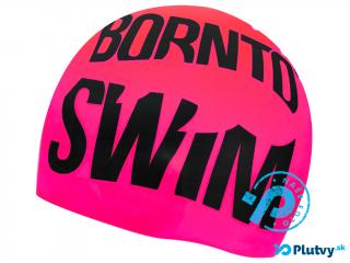 Reflexná plavecká čiapka BornToSwim Farba: ružová