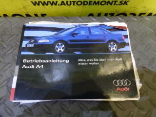 Použitý diel: 8D0 8D - Návod na obsluhu auta / Betriebsanleitung - Audi A4 1995 - 2001