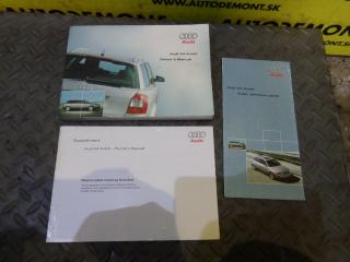 Použitý diel: 8E0 8E - Návod na obsluhu auta, Skrátený návod, Odnímateľné ťažné zariadenie / Owner´s Manual, Quick reference quide, Removable towing bracket - Audi A4 2001 - 2008