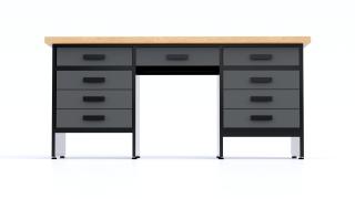 Kovový pracovný stôl MT6-9S Farebné prevednie: Sivá