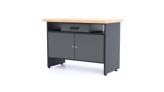 Kovový pracovný stôl S1D2 Farebné prevednie: Sivá