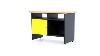 Kovový pracovný stôl SD1 Farebné prevednie: Žltá