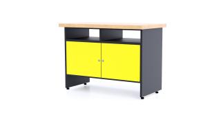 Kovový pracovný stôl SD2 Farebné prevednie: Žltá
