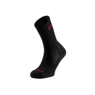 Ponožky LURBEL Fuenfria, veľ. 35-38 (čierna/červená)