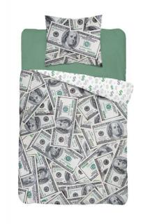 DETEXPOL Obliečky Money  Bavlna, 140/200, 70/80 cm