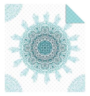 DETEXPOL Prehoz na posteľ Mandala green  Polyester, 170/210 cm
