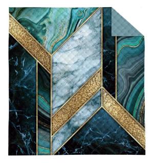 DETEXPOL Prehoz na posteľ Minerál gold  Polyester, 170/210 cm