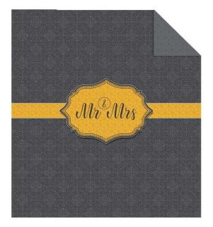 DETEXPOL Prehoz na postel Mr a Mrs  Polyester, 170/210 cm