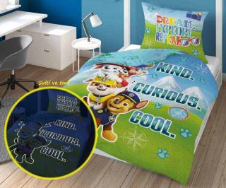 DETEXPOL Svietiace obliečky Paw Patrol dream   Bavlna, 140/200, 70/80 cm