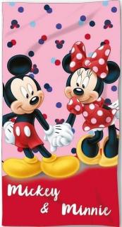 FARO MICRO Osuška Mickey a Minnie Polyester, 70/140 cm