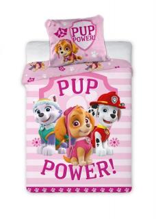 FARO Obliečky do postieľky Paw Patrol Pup Power  Bavlna, 100/135, 40/60 cm