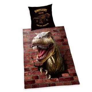 HERDING Obliečky  Bavlna, 3D Efekt Dino cm