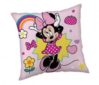 JERRY FABRICS Mikroplyšový vankúšik Minnie Smile  Polyester, 40/40 cm