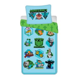 JERRY FABRICS Obliečky Minecraft Lets play Bavlna, 140/200, 70/90 cm
