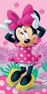JERRY FABRICS Osuška Minnie pink 02 Bavlna Froté, 70/140 cm