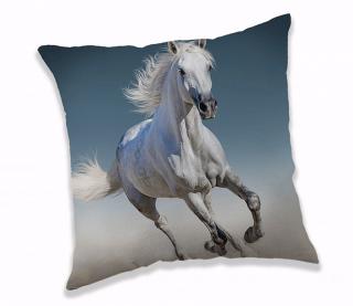 JERRY FABRICS Vankúšik White horse Polyester 40/40 cm