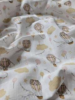 PREM Bavlnená tetra osuška Nebe ružové  Bavlna, 90/100 cm