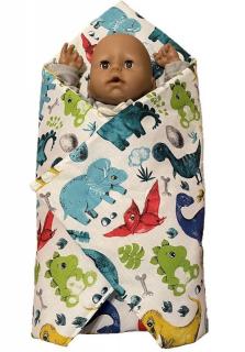 SDS Rýchlozavinovačka pre bábiky Dino Bavlna, výplň: Polyester, 60x60 cm