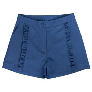 Dievčenské letné džínsové kraťasy (farba modrá)