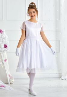 dievčenské slávnostné šaty LAYLA biele