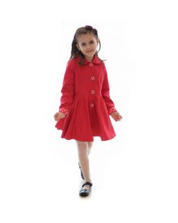 dievčenský jarný kabátik POLLY červený