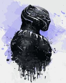 Maľovanie podľa čísiel s rámom "Black Panther 2" 50x40 cm