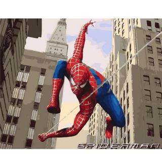 Maľovanie podľa čísiel s rámom  Spider-man 3  50x40 cm