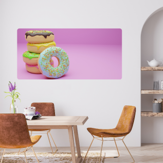 Samolepiaca textilná tepeta - Donuts 4