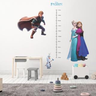 Samolepka na stenu "Detský meter - Elsa a Anna 2"