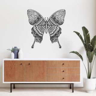 Samolepka na stenu  Mandala motýľ