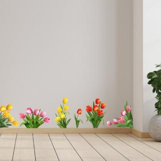 Samolepka na stenu "Tulipány"