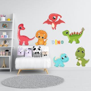 Textilná nálepka na stenu "Baby dinosaury"