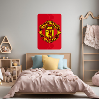 Textilná nálepka na stenu "Manchester United FC"