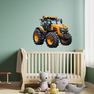 Textilná nálepka na stenu "Traktor"