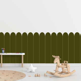 Textilná samolepiaca tapeta - Oblúk - Khaki farba Tmavá, 100 cm