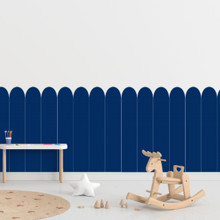 Textilná samolepiaca tapeta - Oblúk - Námornícka modrá farba Tmavá, 100 cm