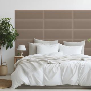 Zamatový čalúnený panel - Obdĺžnik - 60x20cm Béžová