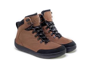 Zimné barefoot topánky Be Lenka Ranger - Dark Brown Veľkosť: 36