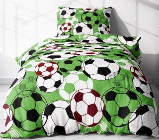 Obliečky Futbal green Bavlna 70×90 140x200 cm