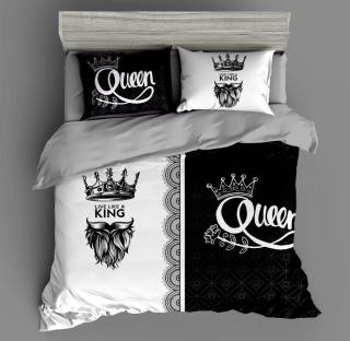 Obliečky Queen & King 4 Bavlna 7-dielna súprava
