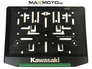 3D podložka pod ŠPZ (EČV) pre štvorkolky/ motocykle Prevedenie: KAWASAKI - zelený pásik