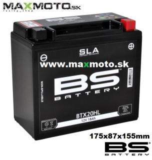 Batéria gélová BS BTX20HL/ BTX20HL MAX 12V, 18Ah/ 21,1Ah, 175x87x155mm TYP: BTX20HL, 18Ah (270A)
