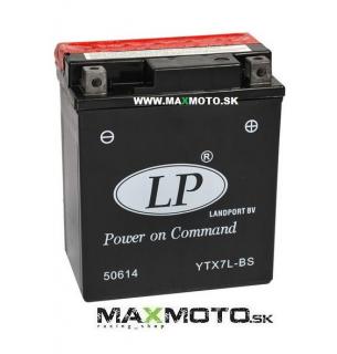 Batéria LANDPORT YTX7L-BS / BS BTX7L 12V, 6AH, 113x70x130mm TYP: Elektrolytová (výrobca LANDPORT)