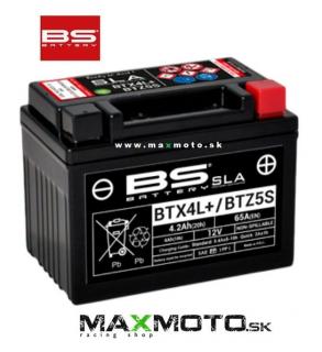 Batéria LP YTX4L-BS L, BS BTX4L+, 12V, 3Ah, elektrolytová/ gélová VÝROBCA: BS - gélová