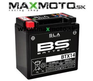 Batéria YTX14-BS, GTX14-BS, 12V, 12Ah, 152x88x147, AGM, SLA VÝROBCA: BS (200A)