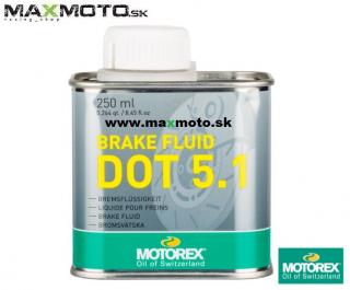 Brzdová kvapalina MOTOREX BRAKE FLUID DOT 4/ DOT 5.1, 250ml Prevedenie: DOT 5.1 / 250ml