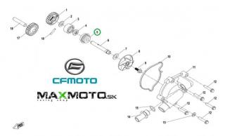 Gufero vodnej pumpy CF MOTO Gladiator X850/ X1000, 0JWA-081000